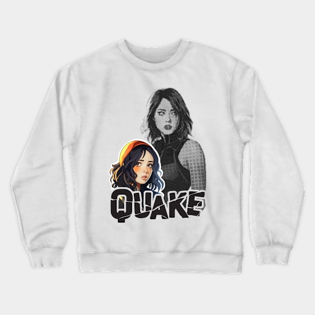 Skye to Quake evolution - black Crewneck Sweatshirt by AO01